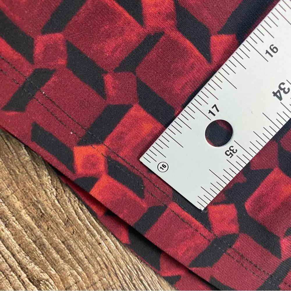 Patterned Red Dress - Picture 7 of 11